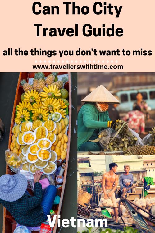 A complete travel guide for Can Tho City. Beautiful temples, ancient houses and magnificent floating markets. You won't want to miss this great city in the heart of the Mekong #vietnam #floatingmarket #city #travellerswithtime #travel 