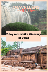 A complete 2 day self ride motorbike itinerary of Dalat waterfalls and mountainous surrounds. Explore the 4 biggest waterfalls, temples, the Clay Sculpture tunnels and more central attractions like Bao Dai's summer palace and the Crazy House #dalat #vietnam #travel #thingstodo #waterfall #motorbike