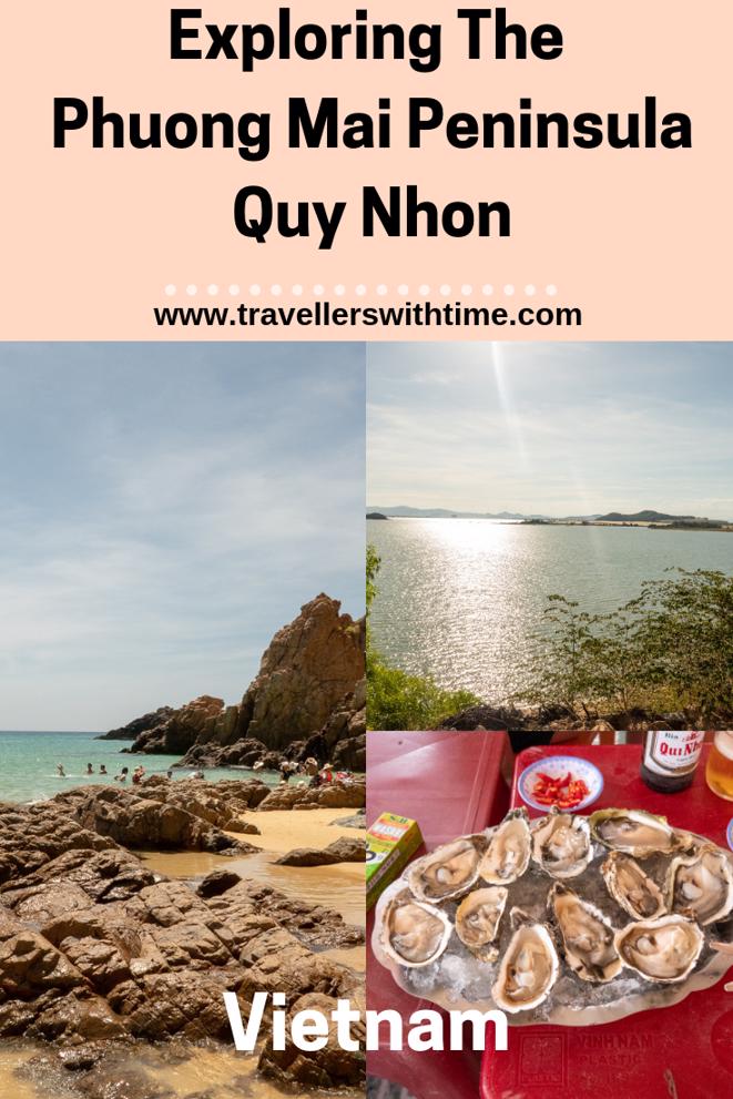 The beautiful Phuong Mai Peninsula is one of Vietnams untouched areas! You don't want to miss it! #quynhon #vietnam #travel #beaches #beach #travellerswithtime