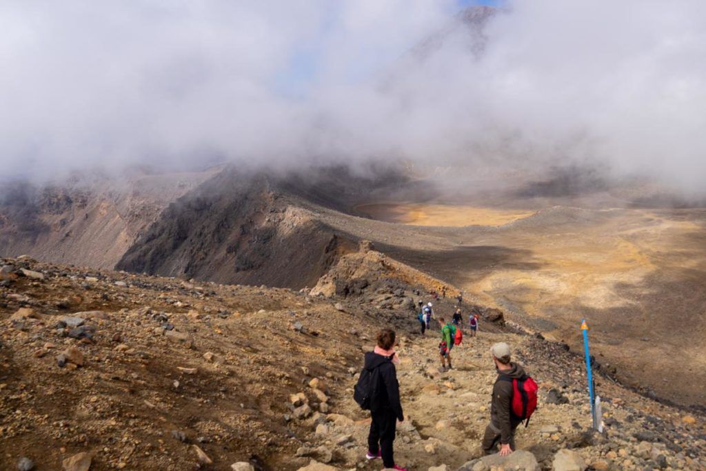 The view fron Mount Tongariro