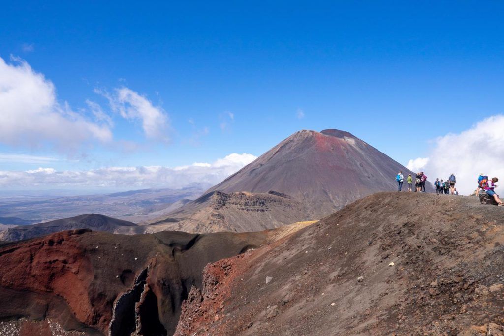 The red crater on the Tongariro Alpine Crossing New Zealand