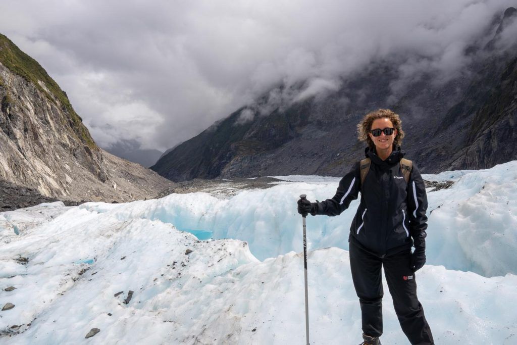New Zealand Self Drive Itinerary South Island Fox Glacier, walking on a glacier