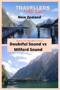 Milford Sound and Doubtful Sound are two of New Zealands top things to do. Located on the South Island in Fiordland National Park, the sounds are incredibly beautiful and a must see. But which is the best to visit? We saw both and these are our thoughts. #travel #newzealand #southisland #thingstodoin #milfordsound #mountains